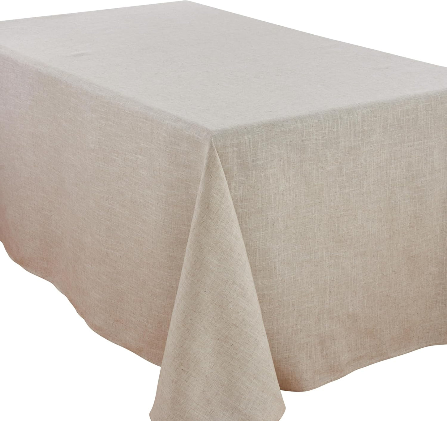 Mantel poliéster lino 90x132pulg sin borde vainica