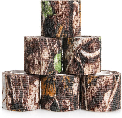 Cinta camuflaje autoadhesiva 2" x16pies 6 rollos para caza
