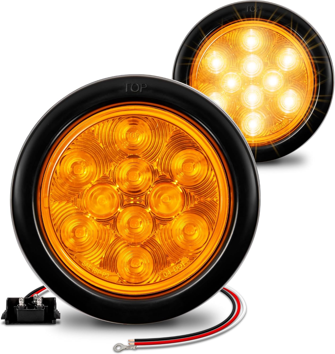 Luces LED traseras rojas 4" para camiones y Jeep
