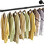 Perchero pared 38.4" hierro resistente multiusos lavandería
