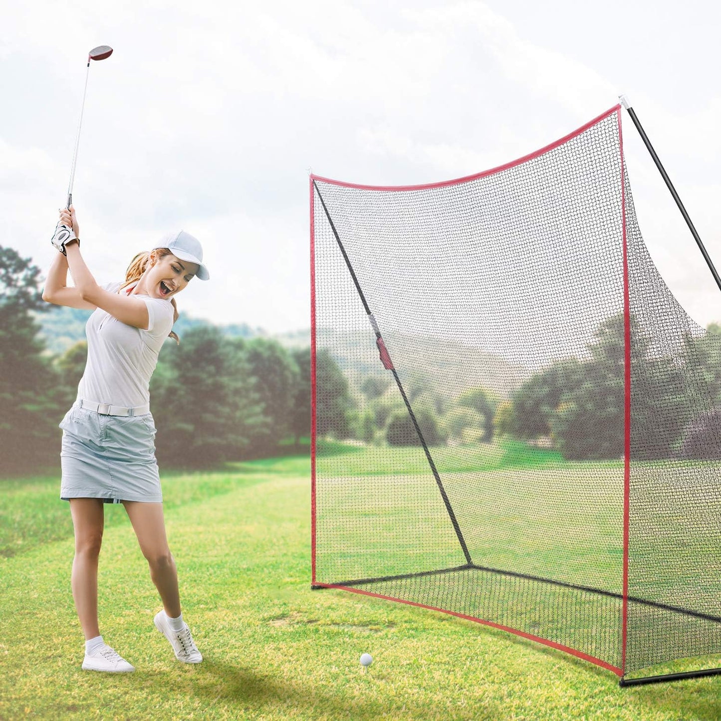 Red golf portátil 10x7pulg con bolsa para entrenamiento