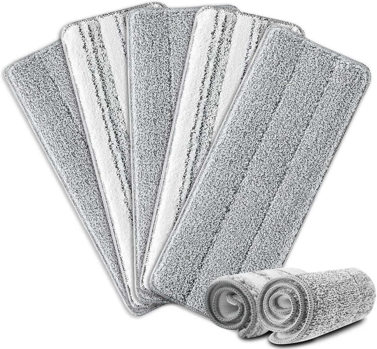 5 Pzas Almohadillas Microfibra Trapeador 13x4.9pulg