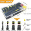 Kit 430 pzas conectores 1-4 pines impermeable coche 20-16 AWG