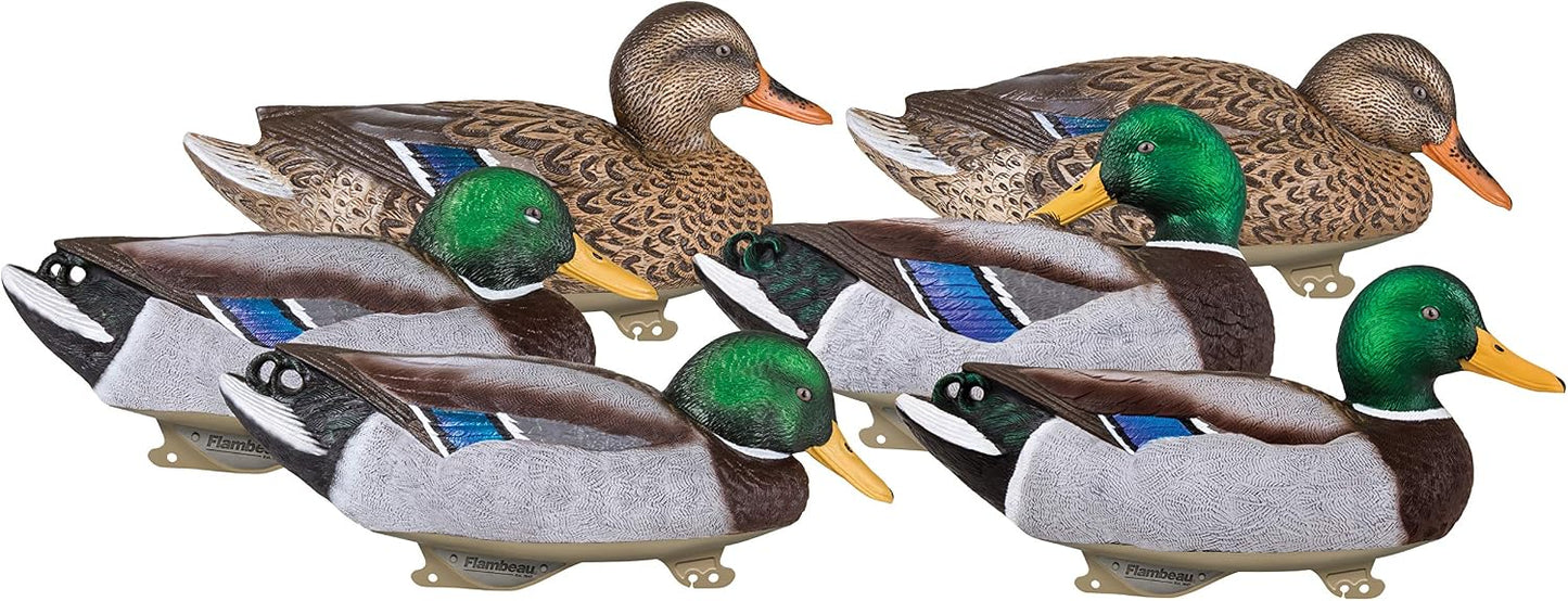 Señuelos ánade real flotadores clásicos pack 6