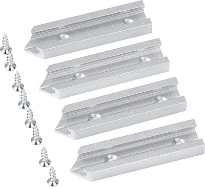 Kit T Track 3pulg para madera doble corte preperforado anodizado