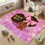 Alfombra para niña dormitorio princesa dibujos animados