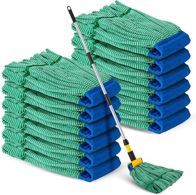 6 Pzas Cabezales Trapeador Microfibra 18oz para Suelos Duros