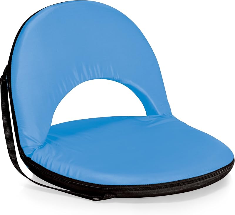 Silla reclinable plegable con respaldo y cojín acolchado