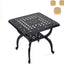 Mesa auxiliar aluminio fundido resistente patio 20.8"