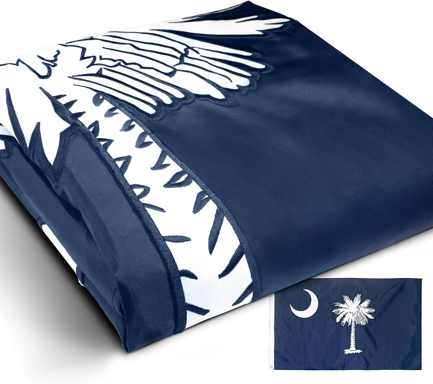 Bandera Carolina del Sur 3x5ft lona bordada resistente