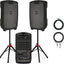 Pack sistema PA portátil Fender con soportes XLR
