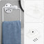 Kit 4 Pzas Anillo Toalla Tubo Industrial 24" Blanco