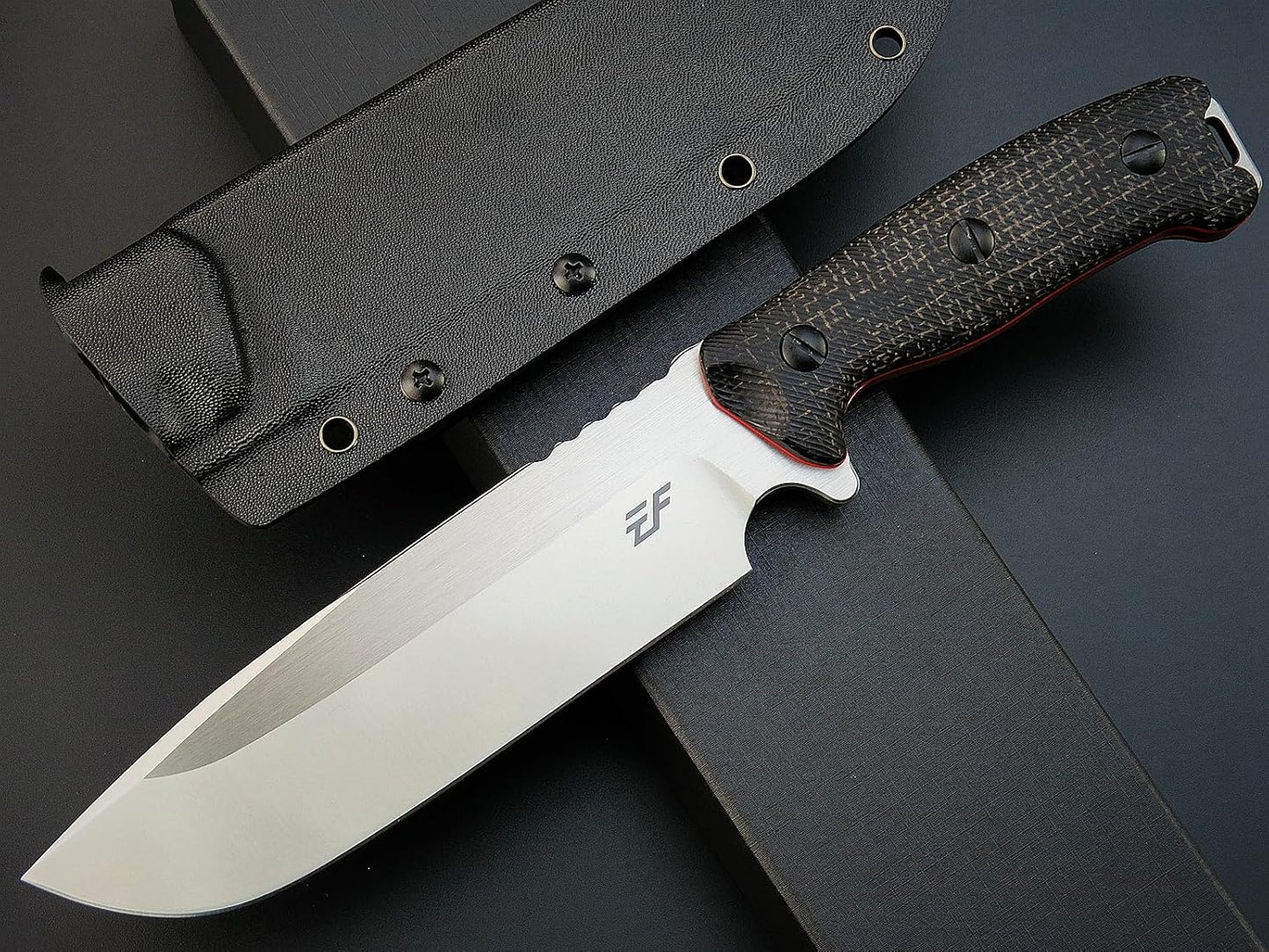Cuchillo EDC Hoja Aus-10 Mango Micarta Tanga Completa