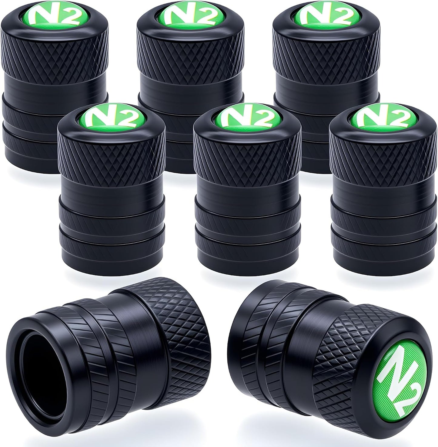 8 Tapas Válvula Neumático N2 Aleación Anodizada Universal