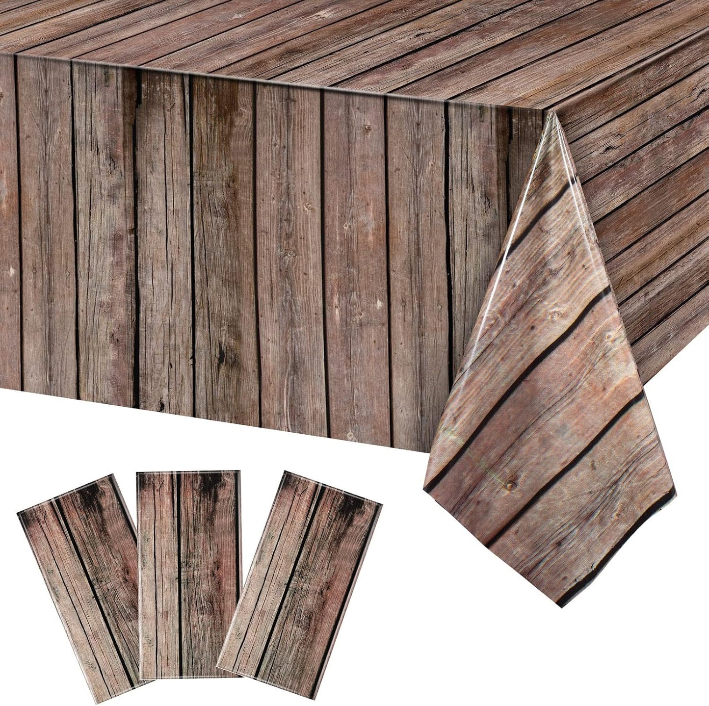 Mantel plástico temática vaquero 54x108pulg 3 Pzas
