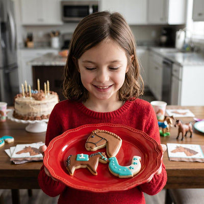 Set 3 Pzas Cortadores Galletas Caballo Ann Clark