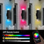 Luces pared LED RGBCW 120W doble haz control RF 2700K-6500K