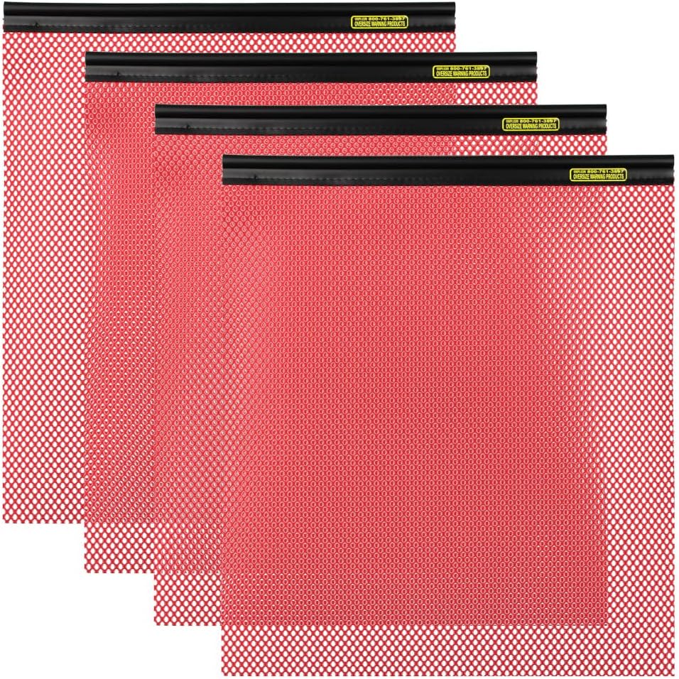 Bandera repuesto 18x18" rojo set 4