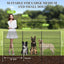 Cerca para perros 44x288" valla jardín con puerta