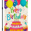 Banderas jardín cumpleaños 12x18pulg arpillera doble cara