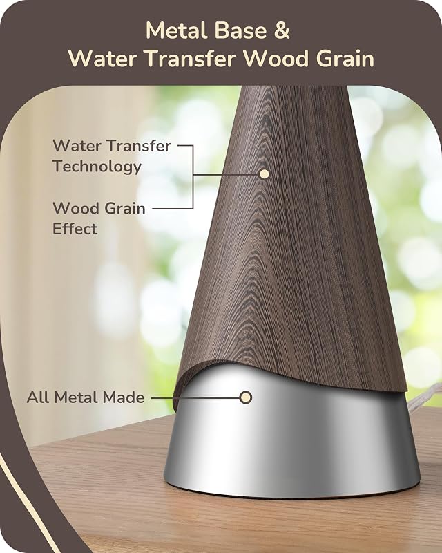 Lámpara Mesa Estilo Granja Base Metal Pantalla Lino Beige