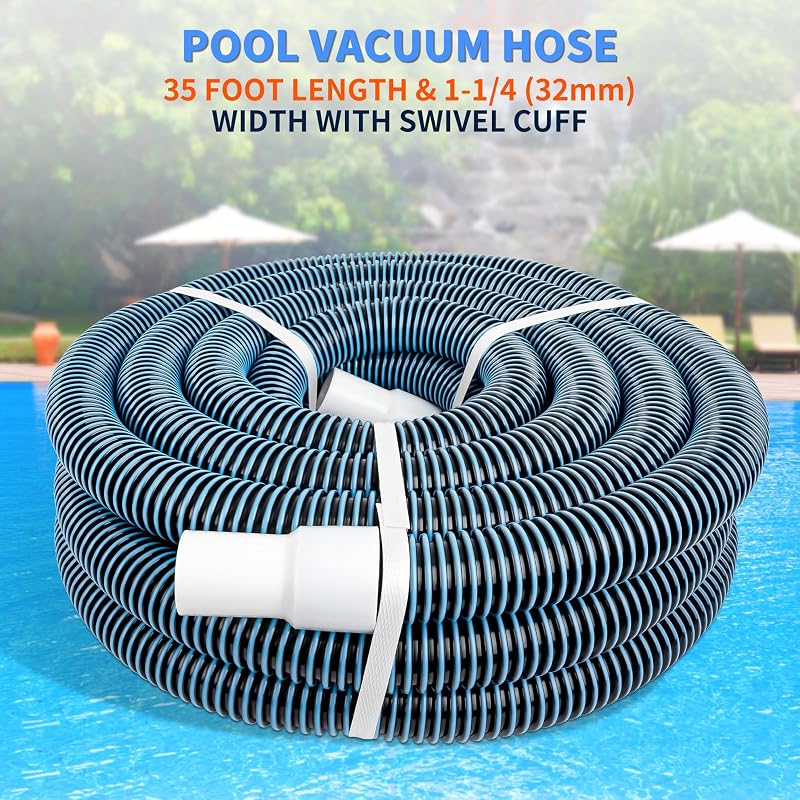 Manguera aspiradora piscina 1.25" x 35ft enterrada