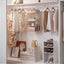 Organiz. colgante 3 estantes 12.75x12.75x32" blanco