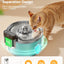 Fuente agua gatos acero inox 3.5l filtro XL batería 4000mah