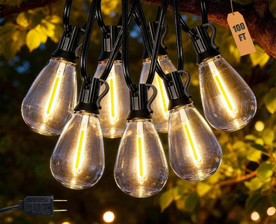 Guirnalda luces exteriores 100pies 402 LED S11 impermeable