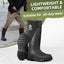 Botas goma impermeables para hombre lodo trabajo