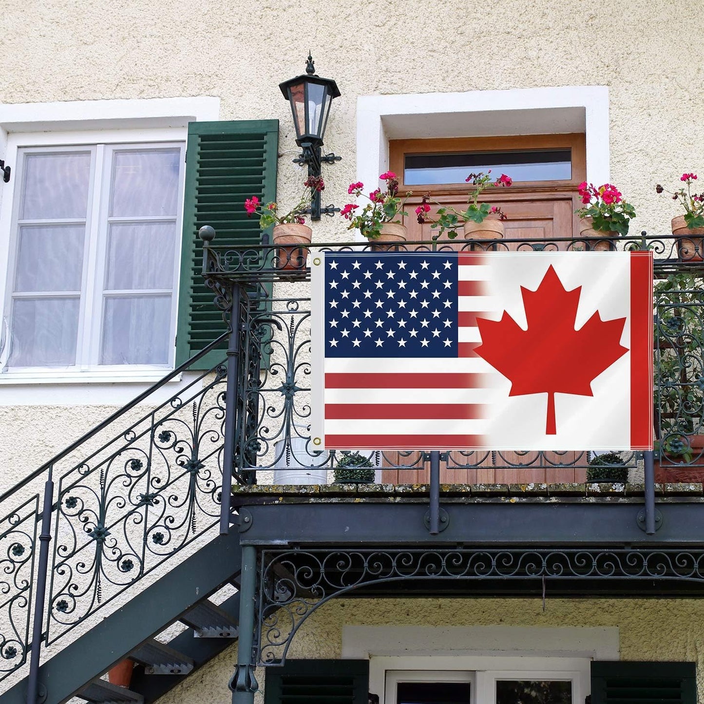 Bandera Canadá 3x5ft poliéster 150d doble cara