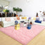 Alfombras peludas rosa para dormitorio 5x8ft sala de estar