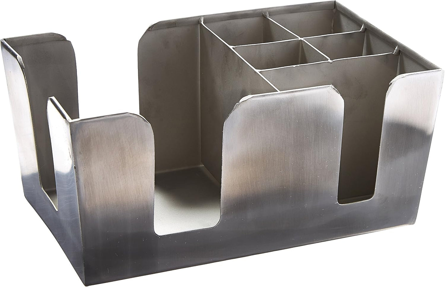 Organizador barra acero inox 6 compartimentos plateado