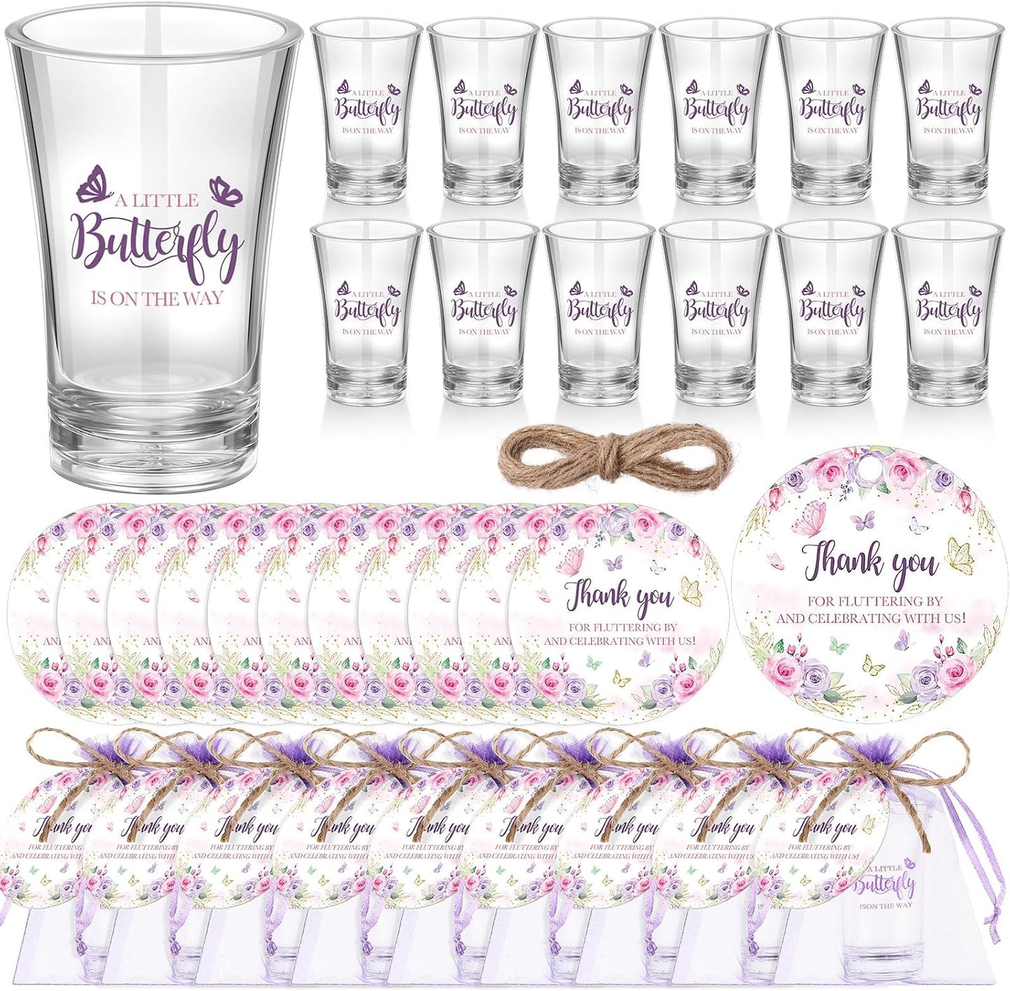 50 Vasos Acrílicos Regalo Baby Shower