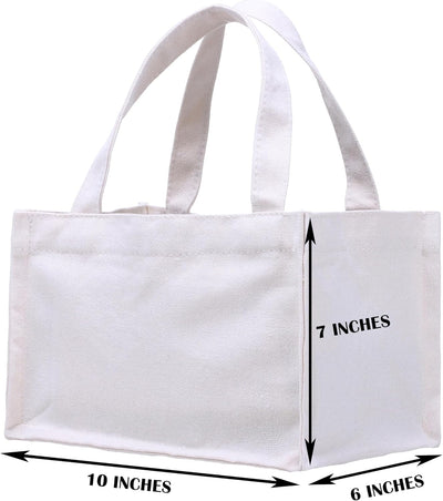 Bolsas lona 10x7x6pulg mini regalo personalizado reutilizables