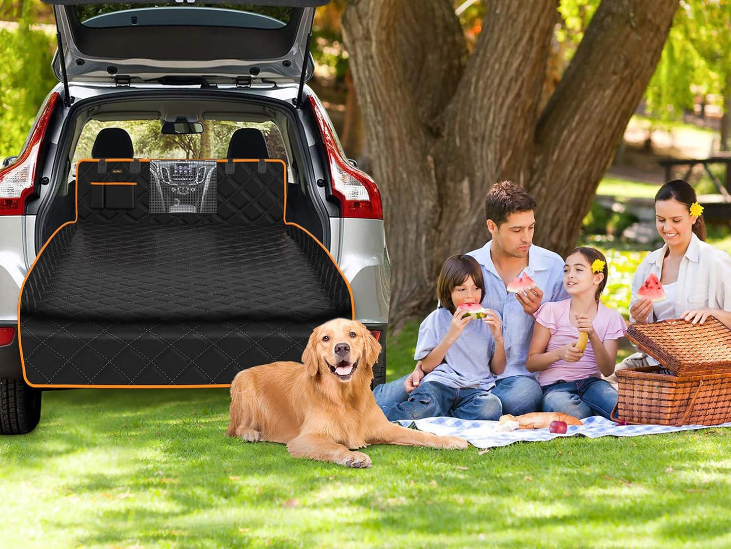 Forro carga perro SUV impermeable con solapa parachoques