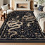 Alfombra lavable 5x7ft pelo bajo antiderrap sala dormitorio