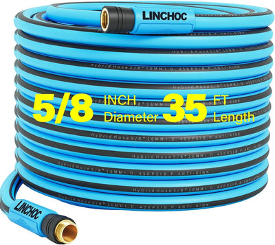 Manguera jardín híbrida 35ft 5/8pulg resistente 450PSI