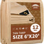 Lona 6x20ft 12mil impermeable color canela resistente UV