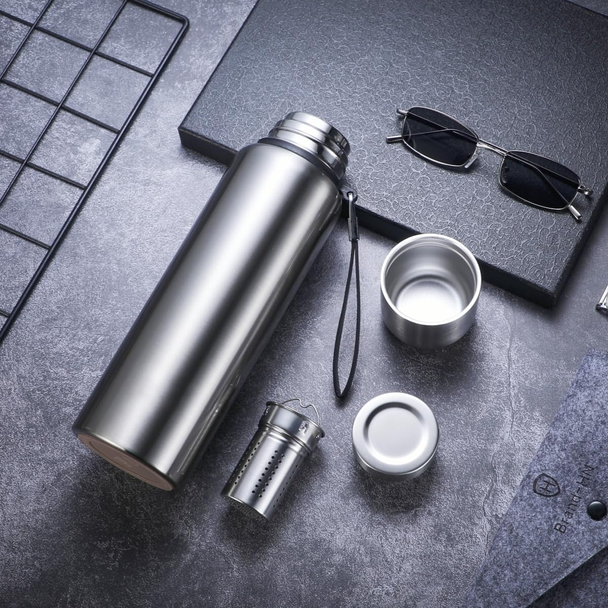Botella agua acero inox 316 770ml con infusor té