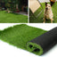 Alfombra césped artificial 4x6ft para mascotas con drenaje