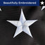 Bandera EE.UU. 3x5ft azul estrellas bordadas rayas