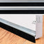 Barredora puerta aluminio 39.3x2" suave plateado