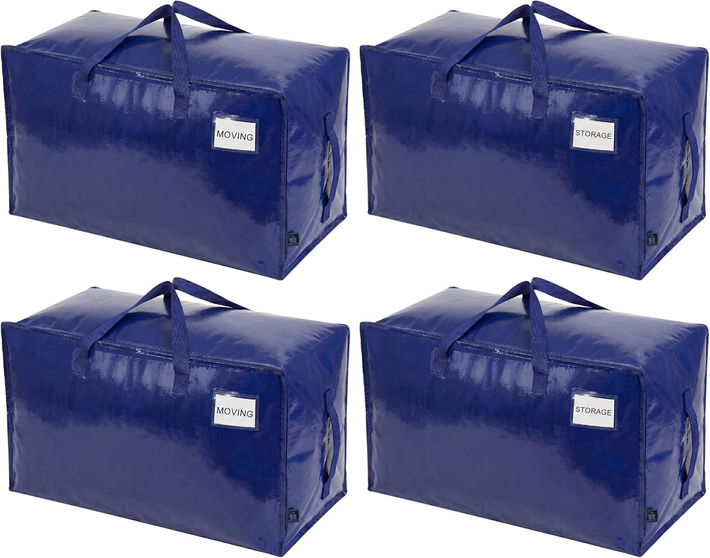 4 Bolsas Mudanza Contenedores Almacenamiento Grandes Navidad