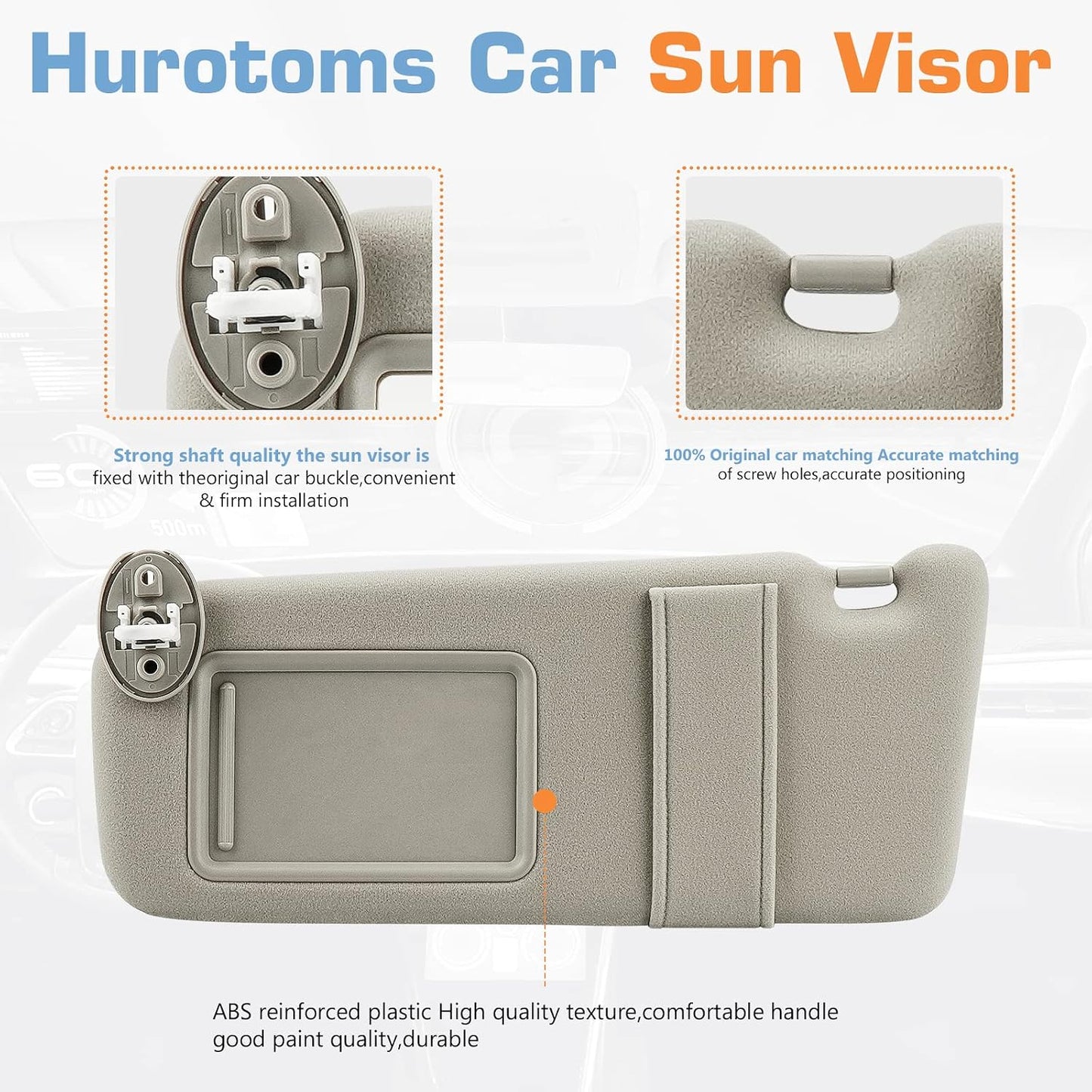 Visera solar izquierda con luz para Toyota Venza