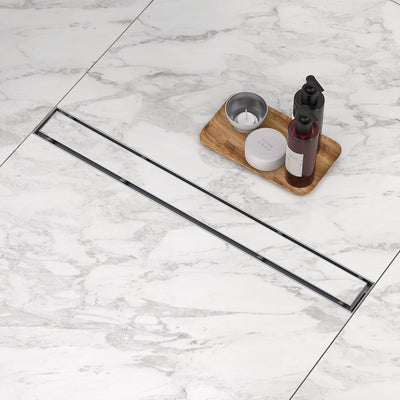 Drenaje ducha 24pulg acero inox 304 con colador y pies