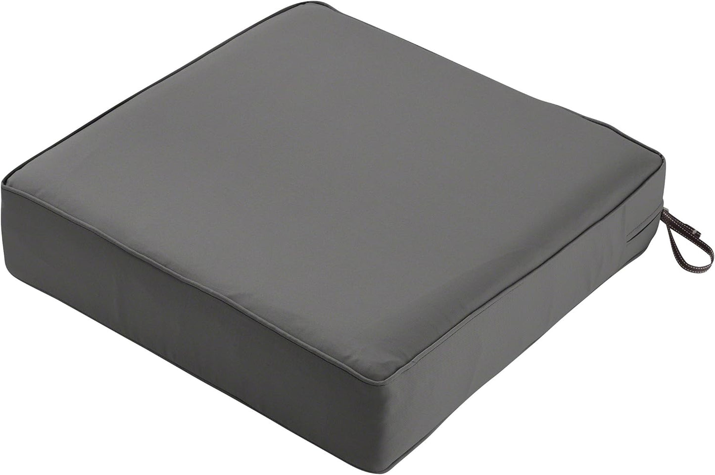 Cojín asiento exterior resistente agua 23x23x5" gris