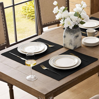 Manteles individuales tela 6x18pulg doble capa resistente calor