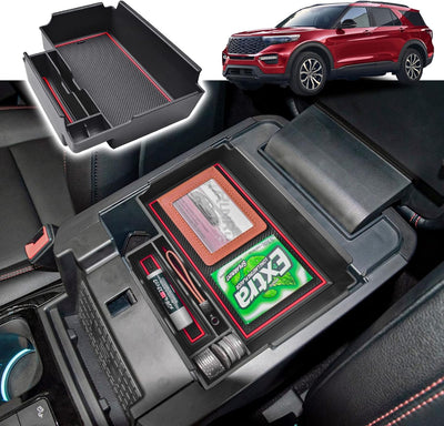 Organizador consola Ford Explorer divisores ABS almacenamiento