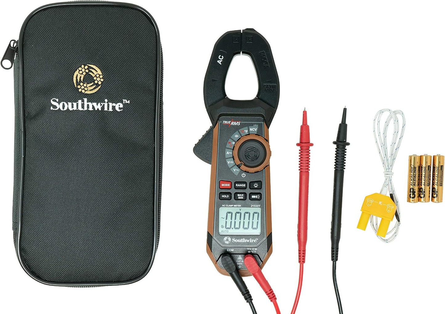 Medidor abrazadera 400A AC/DC 21530T Negro/Marrón